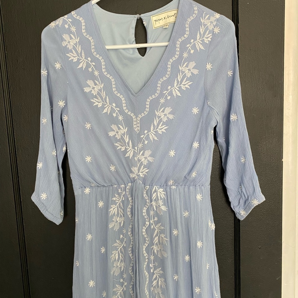Embroidered Maxi Dress